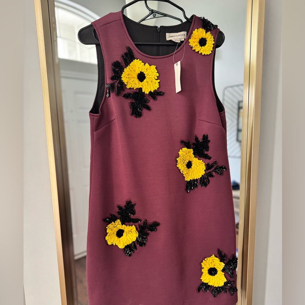 NWT Anthropologie Dhruv Kapoor Sequined Shift Mini Dress - Picture 10 of 12